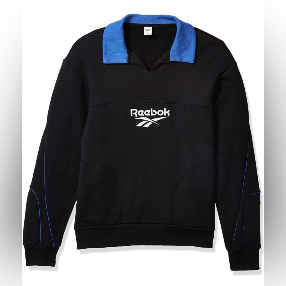 Reebok Men’s Size XS Black Classic V Neck Sweater USD $70